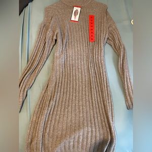 Tan Sweater dress